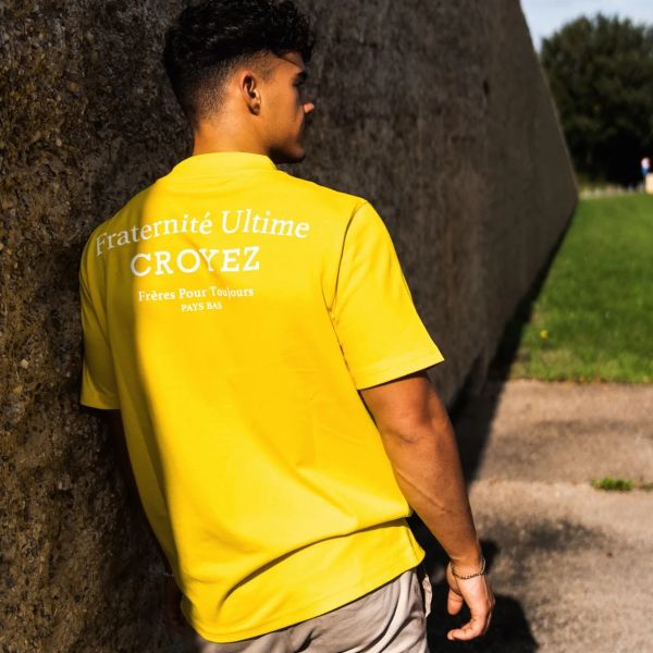 Croyez Fraternité T-Shirt Geel