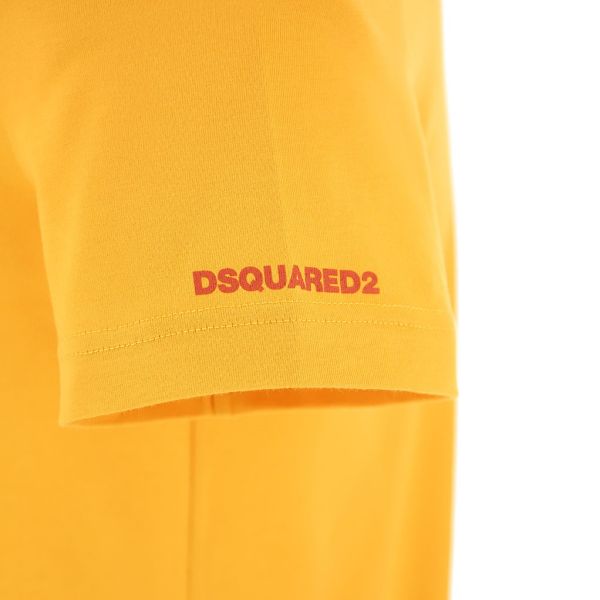 Dsquared2 Basic T-shirt Geel