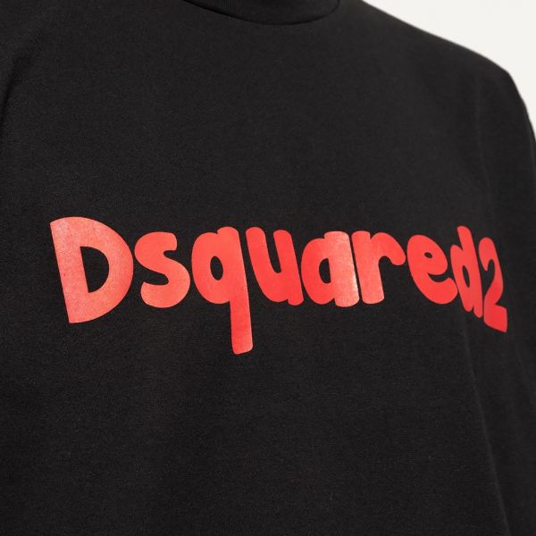Dsquared2 Cartoon Cigar T-shirt Zwart