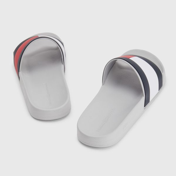 Tommy Hilfiger Flag Slippers Grijs