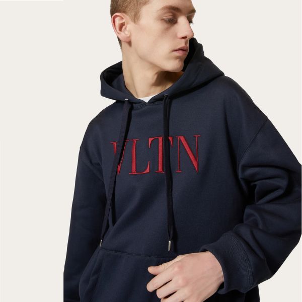 Valentino Garavani VLTN Hoodie Navy