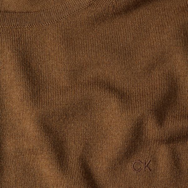 Calvin Klein Superior Merino Sweater Bruin