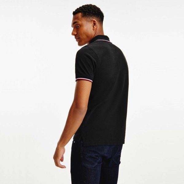 Tommy Hilfiger Tipped Polo Zwart