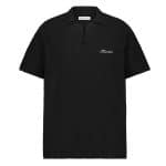 flaneur homme knitted polo zwart