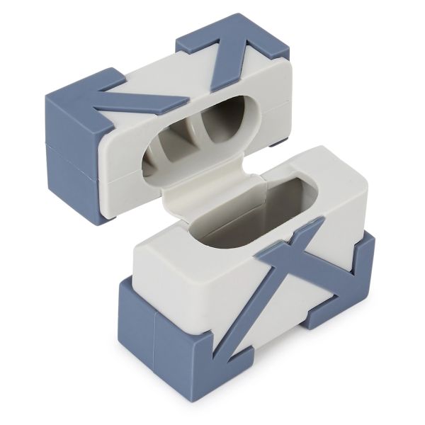 Off-White Arrow Airpods Case Grijs/Blauw