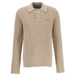 Olaf Waffle Knitted Polo Beige