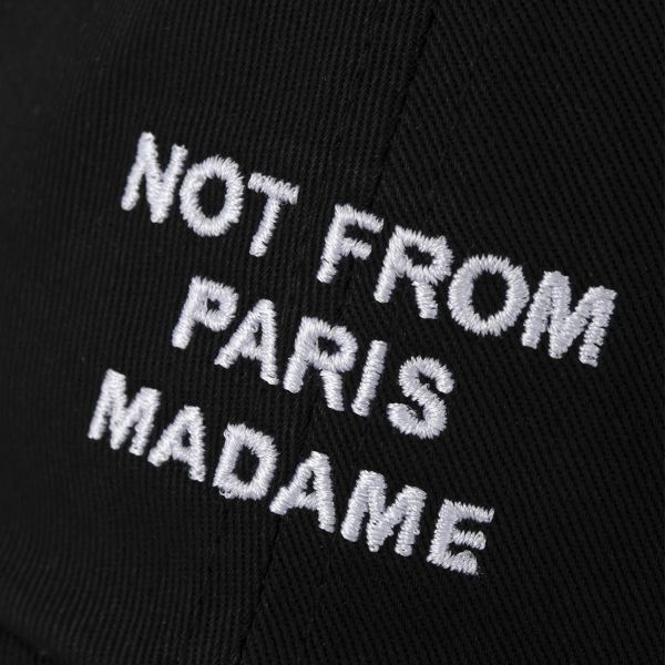 Drôle De Monsieur Slogan Cap Zwart