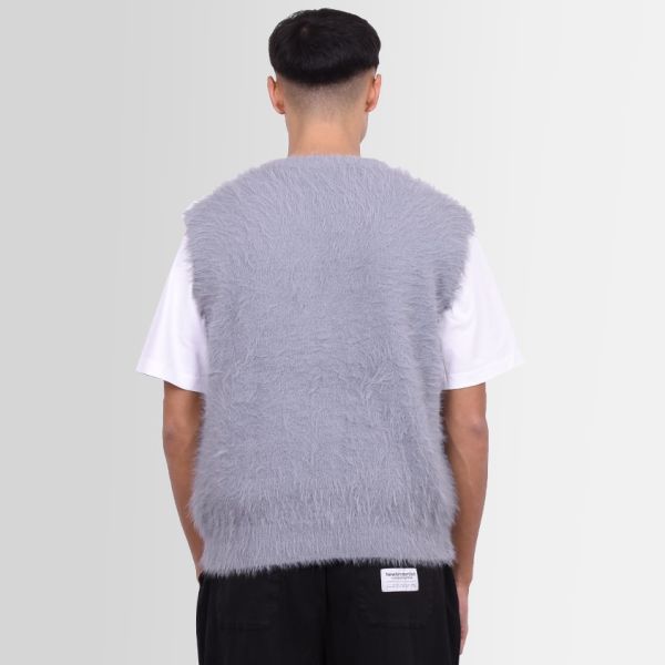 New Amsterdam Surf Association Highlander Knitted Spencer Grijs