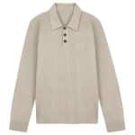 Olaf Lightweight Knitted Polo Off White