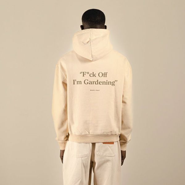 Bram's Fruit Gardening Hoodie Beige