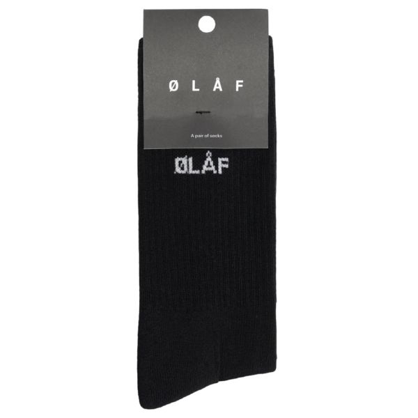 Olaf Mini Logo Sokken Zwart