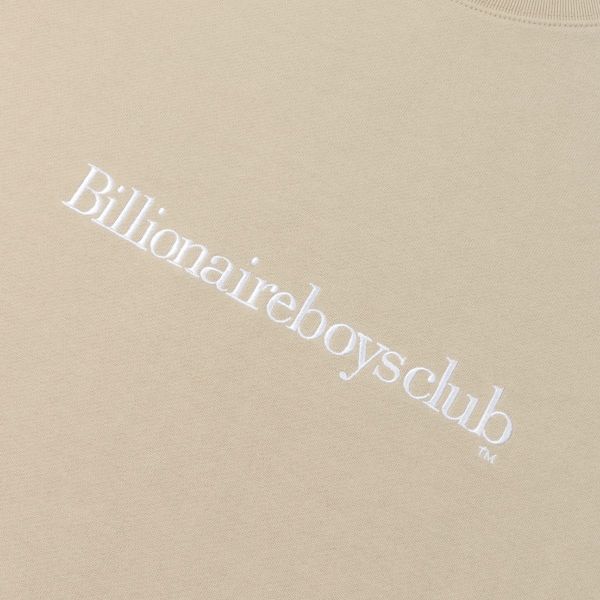 Billionaire Boys Club Embroidered Serif Logo Sweater Beige