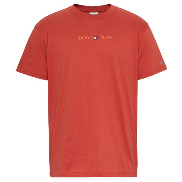 Tommy Jeans Classic Small Text T-shirt Rood