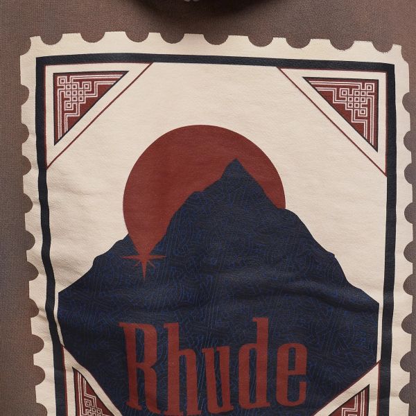Rhude Moonlight Stamp Hoodie Antraciet