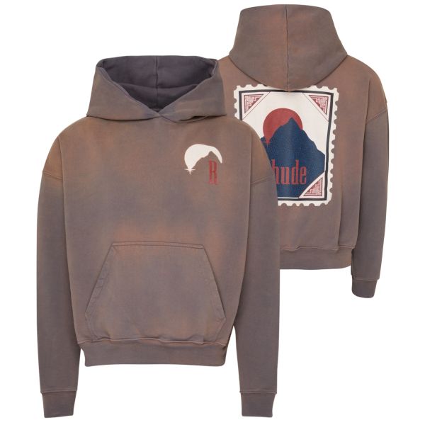 Rhude Moonlight Stamp Hoodie Antraciet