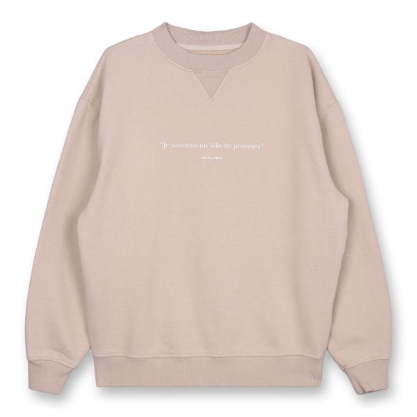 Bram's Fruit Distressed Je Voudrais Sweater Beige