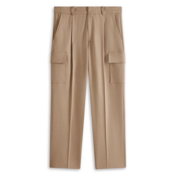 Drôle De Monsieur Flanelle Cargo Broek Beige