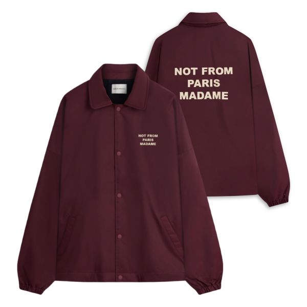 Drôle De Monsieur Polaire Slogan Vest Bordeaux