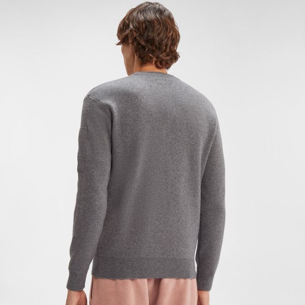 CP Company Lambswool Knitted Sweater Grijs