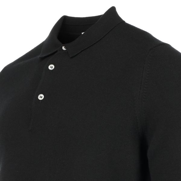 Gran Sasso Longsleeve Polo Zwart