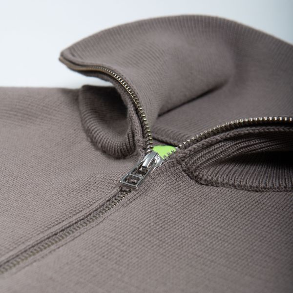 New Amsterdam Surf Association Sailor Half Zip Sweater Grijs