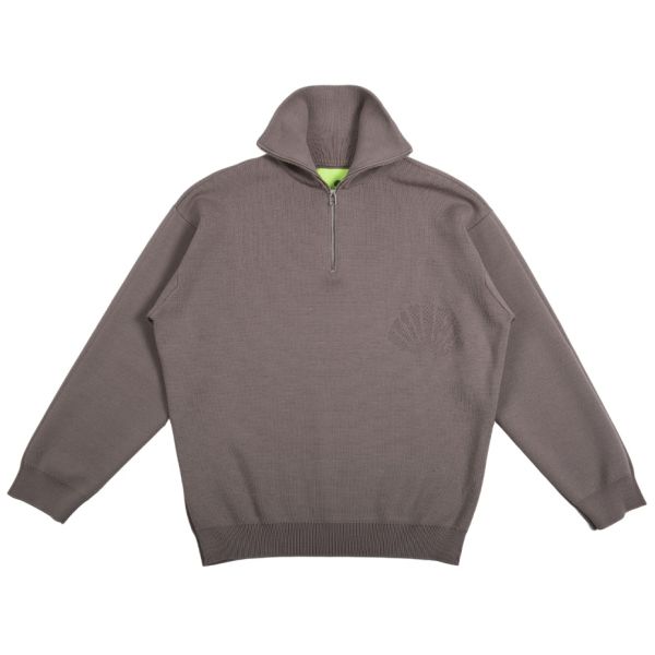 New Amsterdam Surf Association Sailor Half Zip Sweater Grijs
