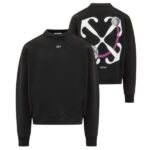 Off-White Double Moon Arrow Over Sweater Zwart