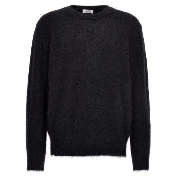 Off-White Mohair Arrow Sweater Zwart