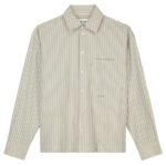 Olaf Seersucker Boxy Overshirt Off White