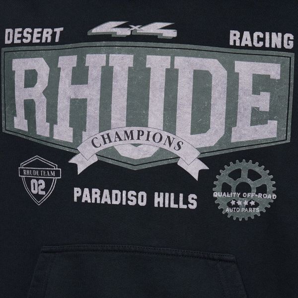 Rhude 4X4 Hoodie Zwart