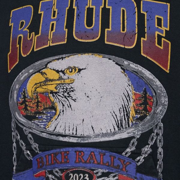 Rhude Screaming Eagle Hoodie Zwart