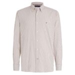 Tommy Hilfiger 1985 Flex Oxford Overhemd Bruin/Wit