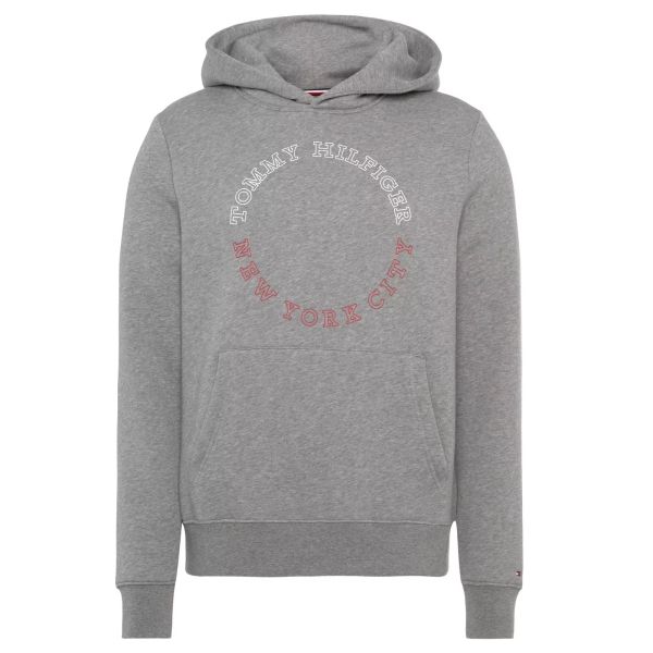 Tommy Hilfiger Monotype Roundall Hoodie Grijs