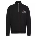 Tommy Jeans Regular Entry Graphic Half-Zip Sweater Zwart