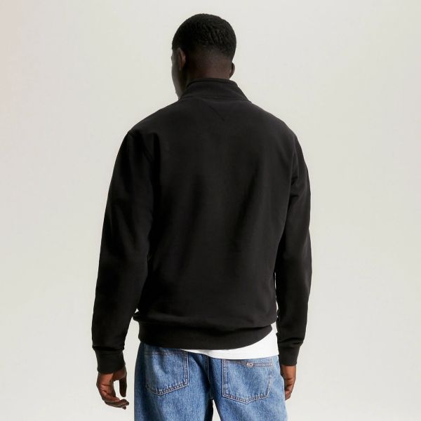 Tommy Jeans Regular Entry Graphic Half-Zip Sweater Zwart