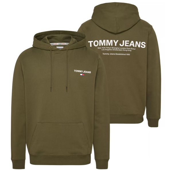 Tommy Jeans Regular Entry Graphic Hoodie Donker Groen