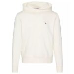 Tommy Hilfiger Flag Logo Hoodie Off White
