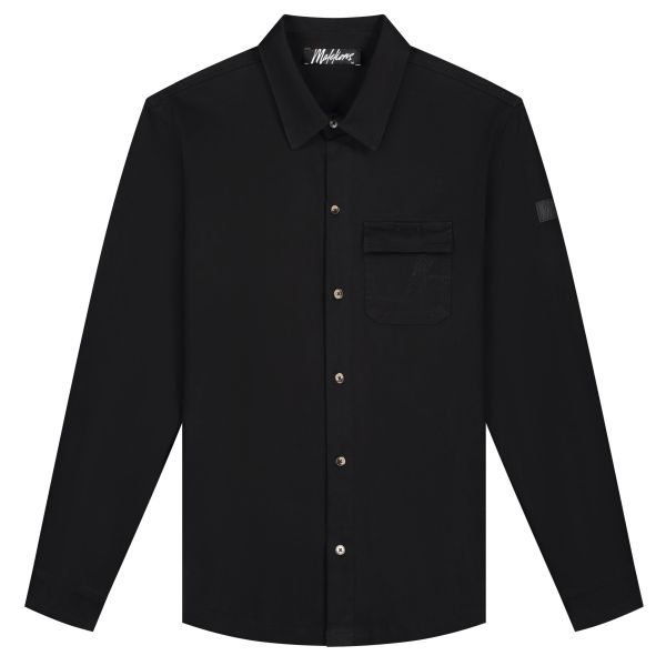 Malelions Cargo Overshirt Zwart