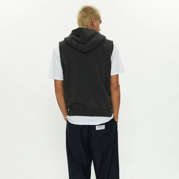 New Amsterdam Surf Association Full Zip Sleeveless Vest Zwart