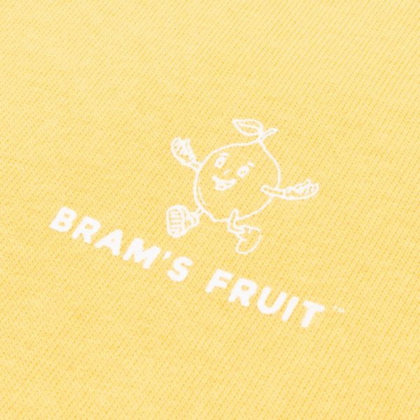 Bram's Fruit Outline Lemon T-shirt Geel