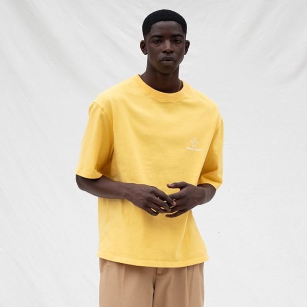 Bram's Fruit Outline Lemon T-shirt Geel