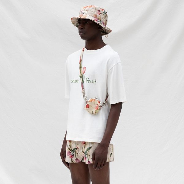 Bram's Fruit Tulip Aquarel T-shirt Wit