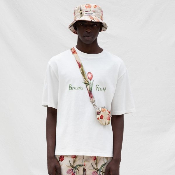 Bram's Fruit Tulip Aquarel T-shirt Wit