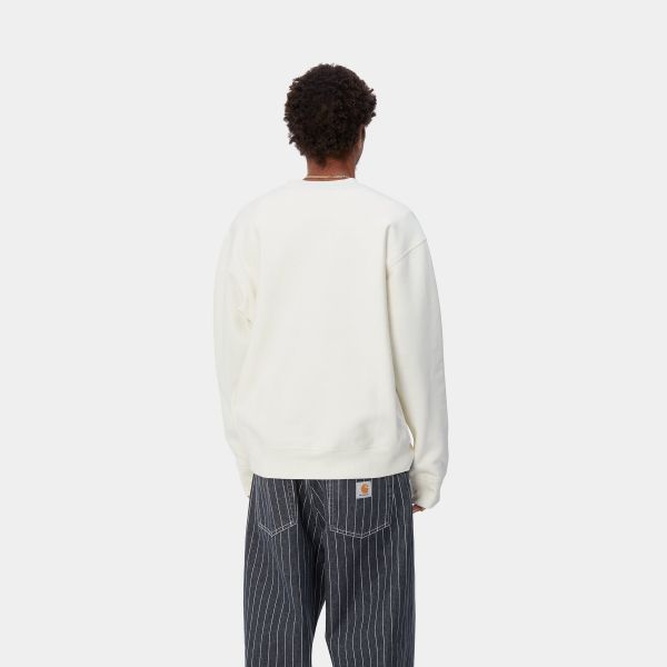 Carhartt American Script Sweater Off White