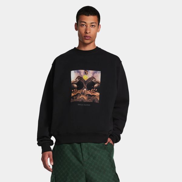 Daily Paper Landscape Sweater Zwart