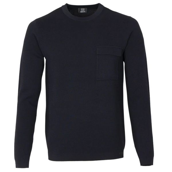 Genti Round Trui Navy