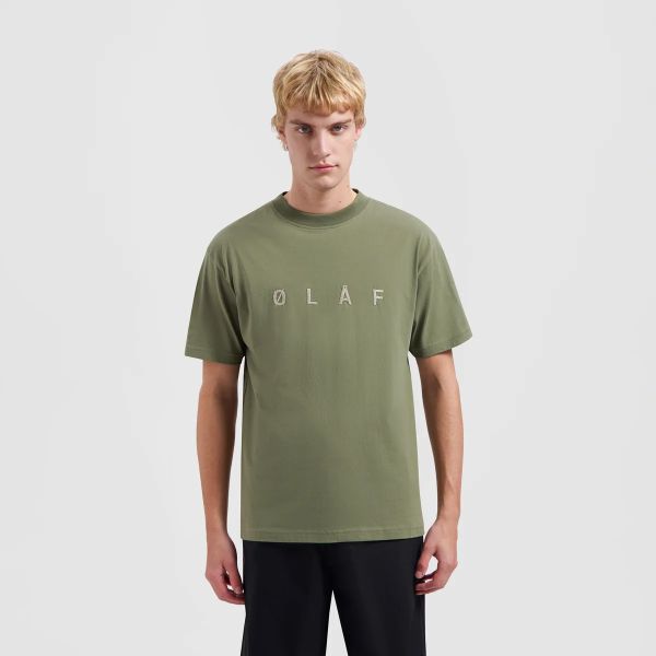 Olaf Embroidery T-shirt Groen