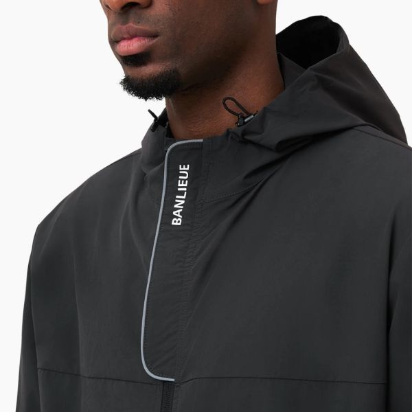 Banlieue B+ Performance Tracktop Hooded Top Antraciet