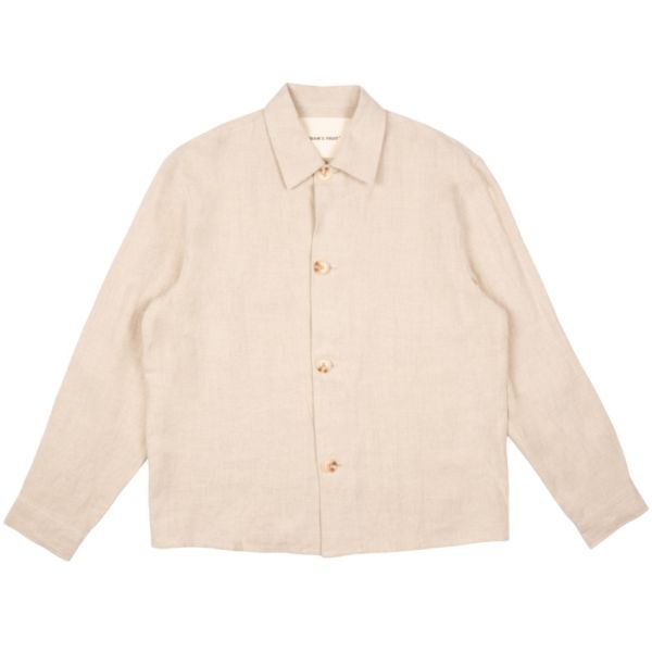 Bram's Fruit Linen Overshirt Beige