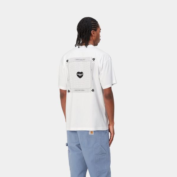 Carhartt Heart Bandana T-shirt Wit